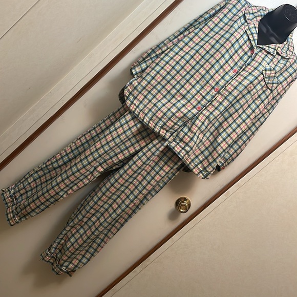 Women’s medium, sleep sense, authentic Portuguese flannel GUC top and bottoms - Picture 1 of 15